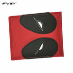 FVIP Hot Sell PU and PVC Purse American Marvel Comic Deadpool Wallet for Young Men and Women Dollar Price